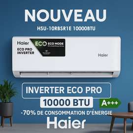 split haier pro inverter 10000btu avec controle wifi
