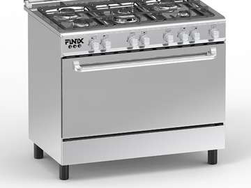 CUISINIERE 5 FEUX FINIX 90X60 INOX