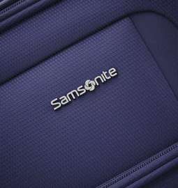 Set de deux valises SAMSONITE en tissu bleu