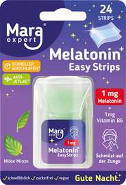 Mara Expert Mélatonine 1mg + B6 24 strips menthe