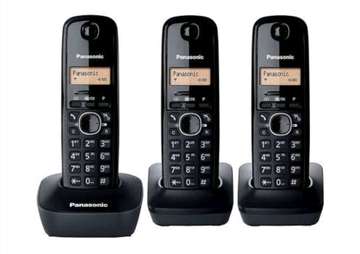 Téléphone fixe portatif sans fil Panasonic & 3 combinés