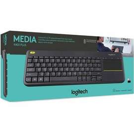 Logitech Clavier sans fil, Contrôle Média et Pavé Tactile