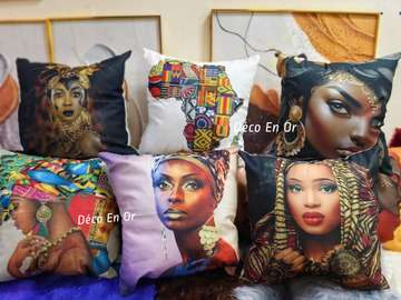 Housse de coussin africain