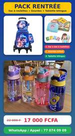 PACK RENTRÉE : Sac + Gourde + Tablette bilingue | 17 000F  !