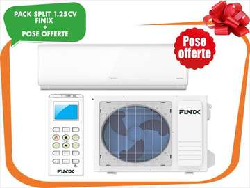 SPLIT 1.25CV FINIXINVERTER09DBC 9000BTUGAZR410+POSEOFFERTE