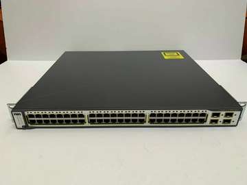 Cisco switch 3750G PoE gigabit 48 Port
