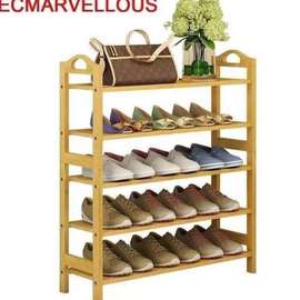 Étagère chaussures bois clair 4 niveaux 12 paires