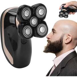 Rasoir électrique pour la tête et le visage à 5 têtes
