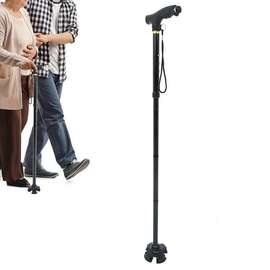 Canne de marche béquille pliable avec lumière LED