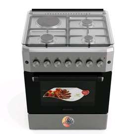 CUISINIERE ELACTRON 4FEUX 60X60 3FEUX A GAZ 1FEUX ELECTRIQUE