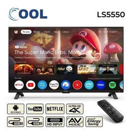 Cool Téléviseur 55 Pouces Smart Sans Bordure - Ultra HD 4K