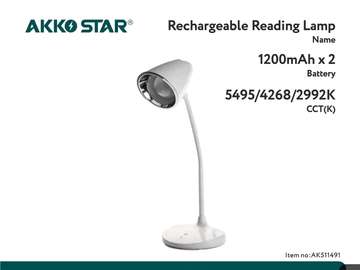 AKKO STAR Lampe de lecture rechargeable AK-511491