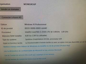 All in one Dell optiplex 9010 core i5, 8g, 1T disque dure