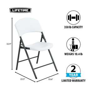 Chaise LIFETIME pliante en polypropylène