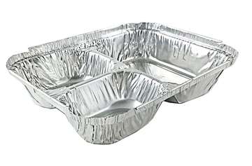 Barquette aluminium 3 compartiments