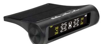 Capteur pression pneus solaire avec écran digital