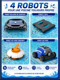 ROBOTS SANS FIL POUR PISCINES