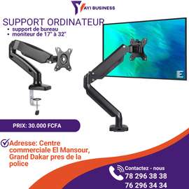 Bras pour moniteur de 17 à 32 pouces
