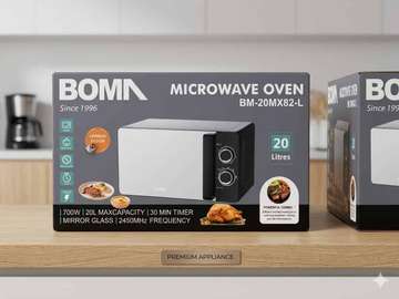 Four micro-ondes noir BOMN 20 litres