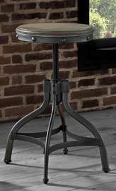 Tabouret en bois avec hauteur ajustable (50-64cm)
