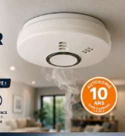DÉTECTEUR DE FUMÉE FIREANGEL – 10 ANS DE TRANQUILLITÉ ! 🚨