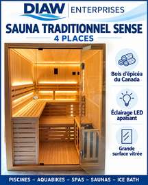 SAUNAS TRADITIONNELS A VAPEUR 4 PLACES