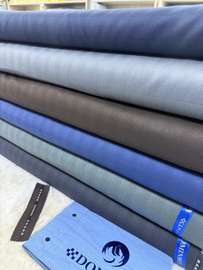 Tissu en rouleau bleu marron gris pour couture déco