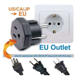 adaptateur multiprise américain 6 pièces