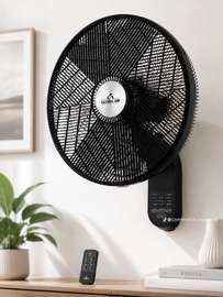 Global Air ventilateur mural noir télécommande 3 vitesses