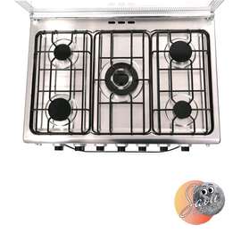 CUISINIERE ASTECH 5FEUX 80X60 A GAZ FOUR A GAZ FULL OPTION