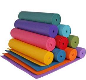 Tapis yoga antidérapant écologique multi-couleurs