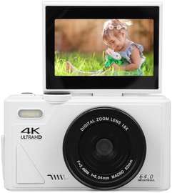Appareil Photo 64 MP vidéo 4K écran pliable 3 pouces