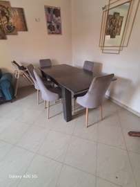 Table à manger extensible avec 6 chaises