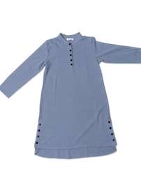 Chemise longue bleu-gris taille 44