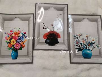 Décoration murale 3 pièces