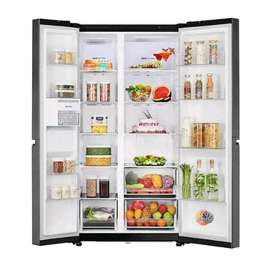 REFRIGERATEUR LG SIDE BY SIDE 4PORTES GRIS GCB257KLJW