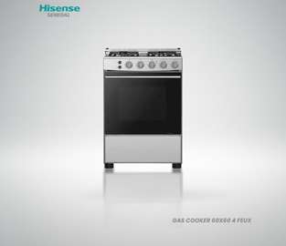 Hisense cuisinière à gaz 60*60 4Feux