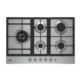 PLAQUE 5FEUX ENCASTRABLE BEKO 90X60 A GAZ INOX HIAL75235SX