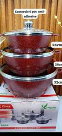 casseroles anti-adhésives 24-32 cm 6 pcs