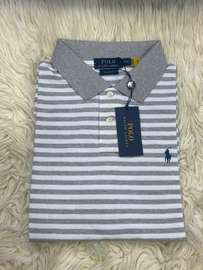 Ralph Lauren Polo Rayé Col Uni Neuf