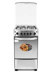 CUISINIERE 4FEUX ASTECH 50X50 A GAZ FULL OPTION INOX XA50GS
