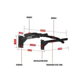 Barre de traction murale acier noir multiprises stable