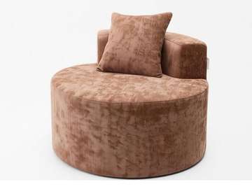 CANAPE COMPRESSE TISSU 1 PLACE QS-008L COULEUR MARRON CLAIR