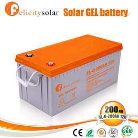 Felicity Solar batterie GEL 12V 200Ah orange gris