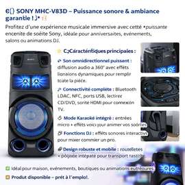 Vente Sony MHC-V83D