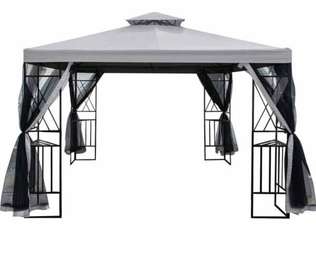 Tonnelle gazébo avec moustiquaire 3m/3m