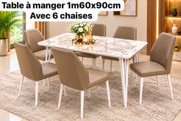Table à manger avec 6 chaises