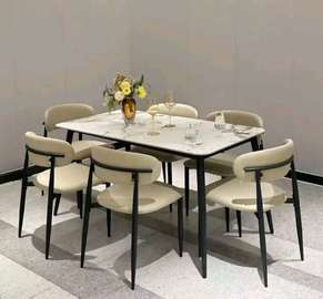 Table à manger avec 6 chiasse