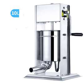 Poussoir à saucisse manuelle 10L acier inoxydable