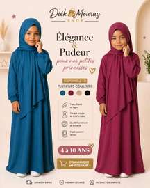 Robe de prières pour fille de 4 à 10 ans